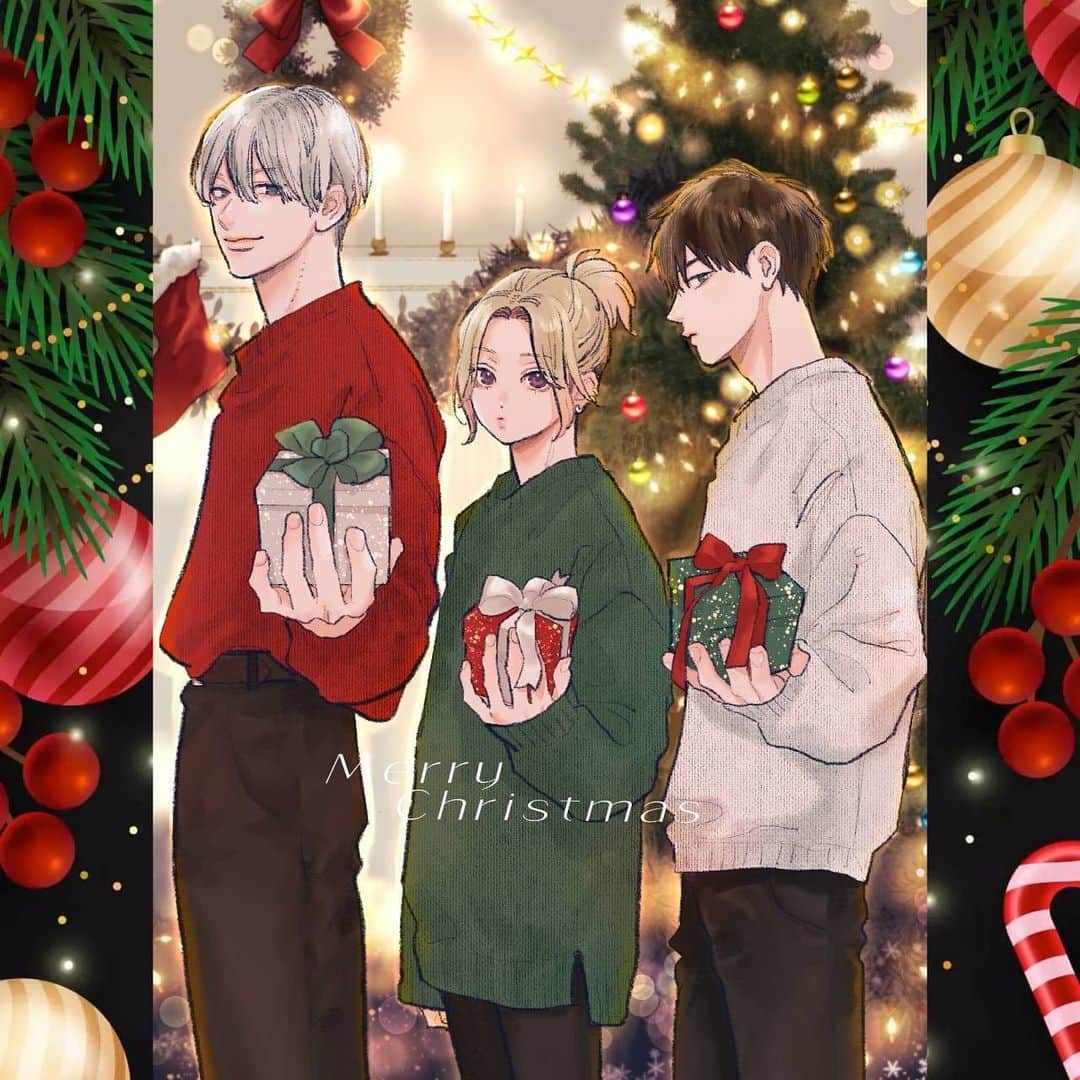 森下suuのインスタグラム：「Merry Christmas〜🎄  #ゆびさきと恋々」