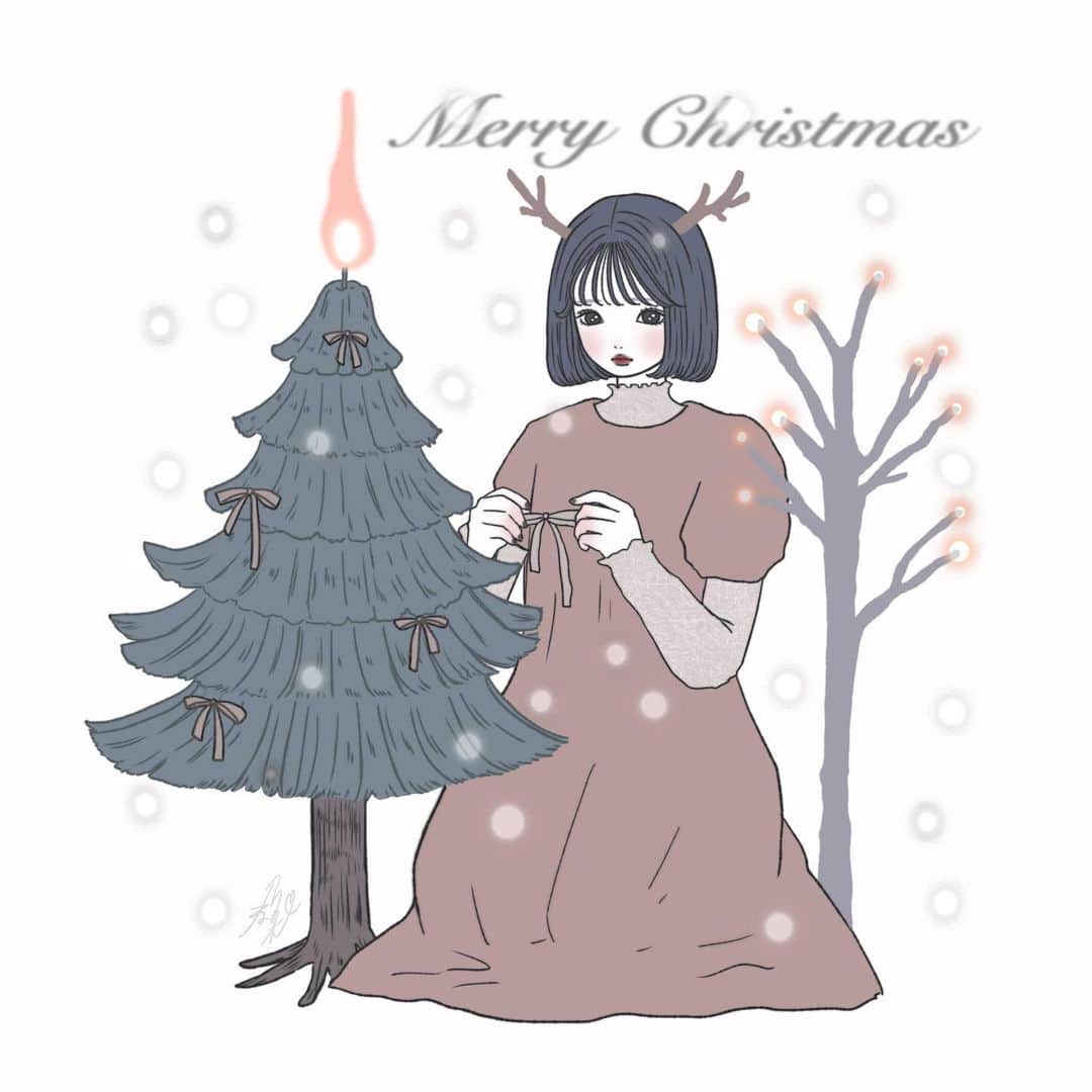 乃の木そよのインスタグラム：「🤍🎄𝑀𝑒𝑟𝑟𝑦 𝐶ℎ𝑟𝑖𝑠𝑡𝑚𝑎𝑠🎄🤍    #メリークリスマス  #𝐌𝐞𝐫𝐫𝐲𝐂𝐡𝐫𝐢𝐬𝐭𝐦𝐚𝐬#イラスト#アート#絵#画#イラストレーター#デザイン#創作#絵描きさんと繋がりたい#塗り絵 #服 #おしゃれさんと繋がりたい #おしゃれ女子 #ガーリー#今日の服#お洒落さんと繋がりたい#今日のコーデ #服装#エモい #エモ #女の子 #絵画 #メイク #古着 #ファッション #海  #フィルムカメラ  #寒い日コーデ」