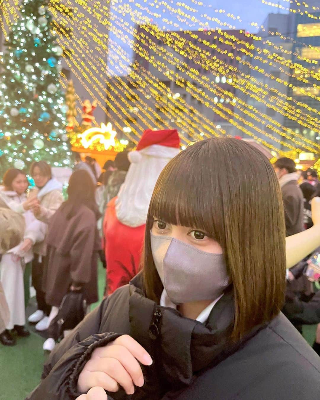 黒川ありさのインスタグラム：「Xmas market🎄💖  #xmas  #福岡 #jk #fjk #ダウン #model #fukuoka」