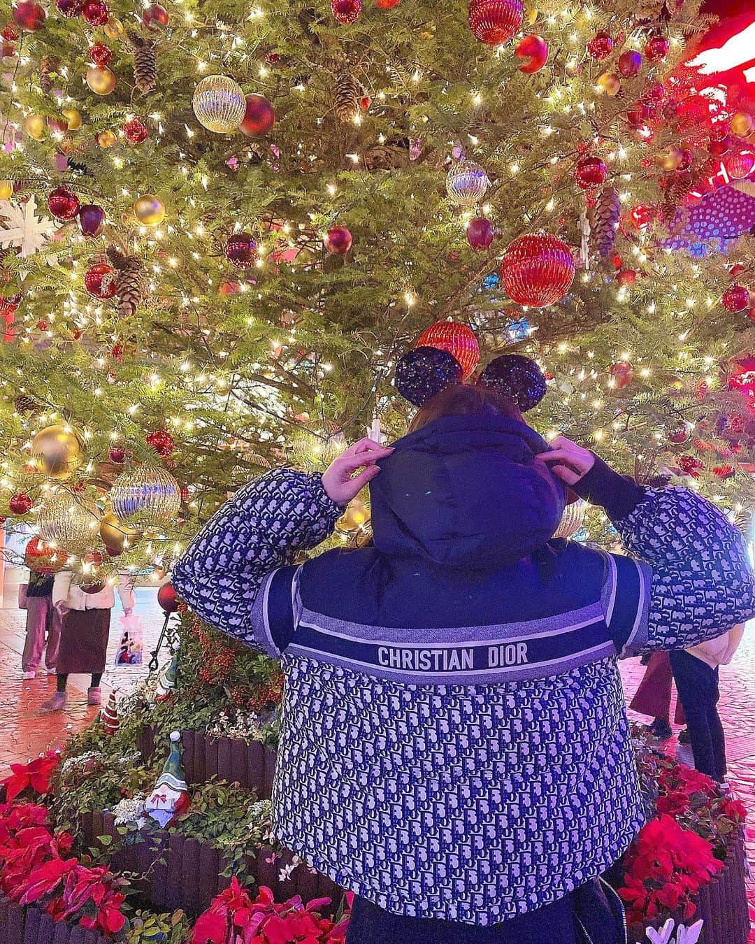 ririのインスタグラム：「💖🎄🐭🎄🐭🎄💖 最高のクリスマス🎁🎀  寒くてお鼻がトナカイ🤣🤣🤣  #love #クリスマス #メリクリ #xmas #クリスマスデート」