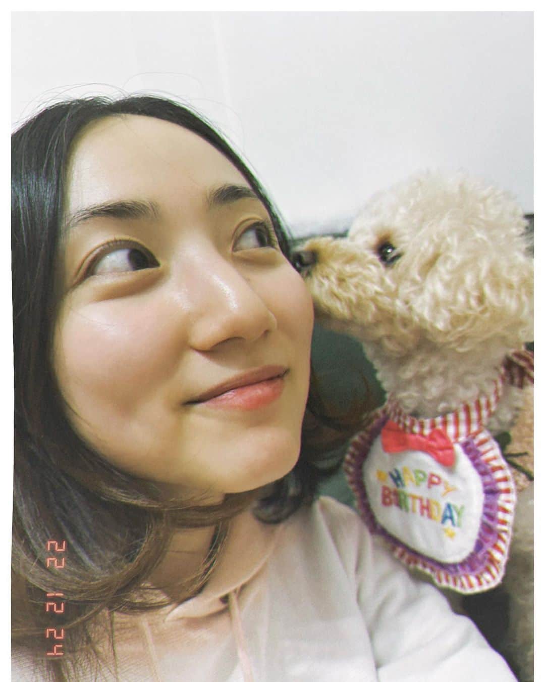 紗綾さんのインスタグラム写真 - (紗綾Instagram)「Mimiが3歳になりました🐶🧡 ちょうど2年半前保護犬で なんでこんなに可愛い子が…と すぐに引き取らせてもらった。  私をママにさせてくれて いつも寄り添ってくれて 改めて出会えた奇跡に感謝✨  食物アレルギーで、 ケーキは食べられないけど、 大好きなササミでお祝いしました😋 ずっと一緒にいようね❤️🐶👨‍👩‍👧  #トイプードル #犬 #トイプー #保護犬 #誕生日」12月24日 22時33分 - saaya_official_