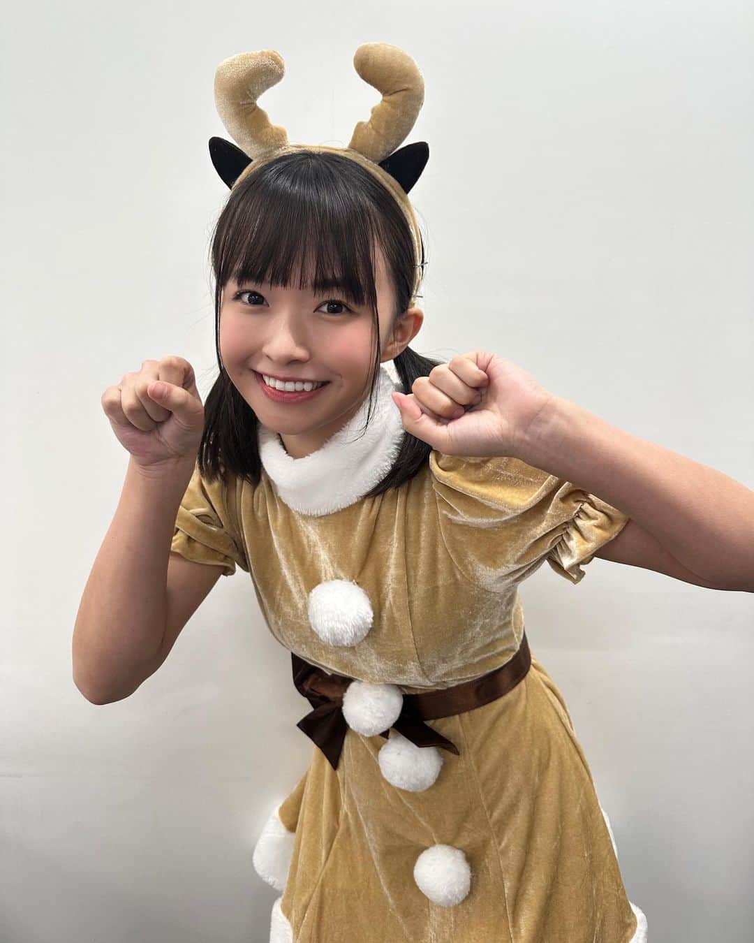 百川晴香さんのインスタグラム写真 - (百川晴香Instagram)「クリスマスラストはトナカイさん🎄💓   #クリスマス #トナカイ #コスプレ #japanesegirl #xmas #idol」12月25日 22時42分 - momokawaharuka