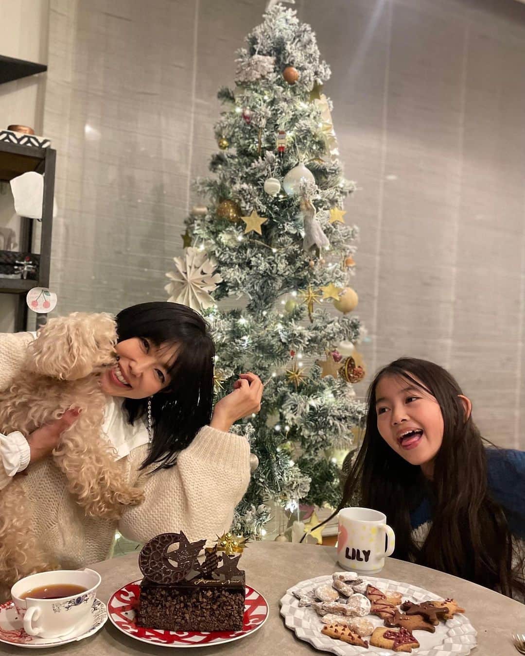 簑島三佳さんのインスタグラム写真 - (簑島三佳Instagram)「毎年恒例のクリスマスクッキー作り🍪  夜な夜な焼いてサンタにも食べてもらいました  どんだけ早めに書きなよと言っても悩んでしまって24日の夜にお手紙書いたから プレゼント届くかヒヤヒヤしたけど無事に25日に貰えたよ〜  サンタはだいたい小学6年生までしか来てくれないと思うと言ったら リリは中学生になっても来ると信じてる！✨って言ってました  サンタ宜しくお願いいたします🙏🎅  皆様良いクリスマスを✨  #MerryChristmas」12月25日 22時35分 - minoshimamika