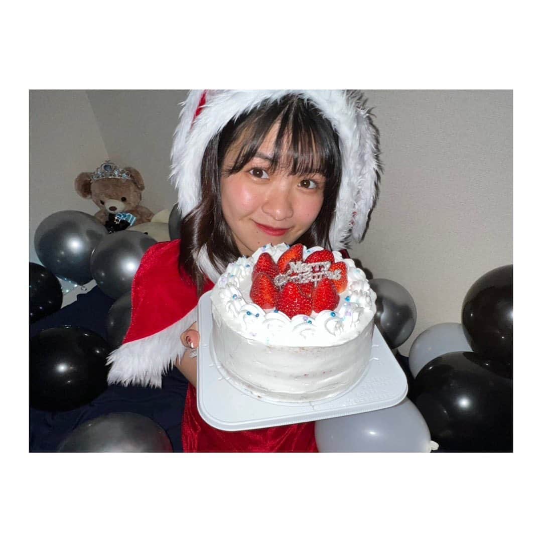 湊胡遥のインスタグラム：「・  Merry Christmas🎅🎄 今年は友達と1からケーキを作りました🍰  #クリスマス」