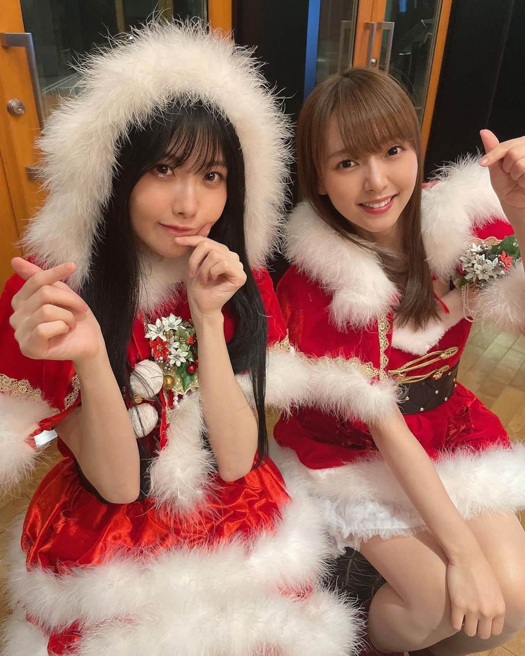 谷真理佳のインスタグラム：「🎅🎂❤️ サンタさんになりましたよ〜！」