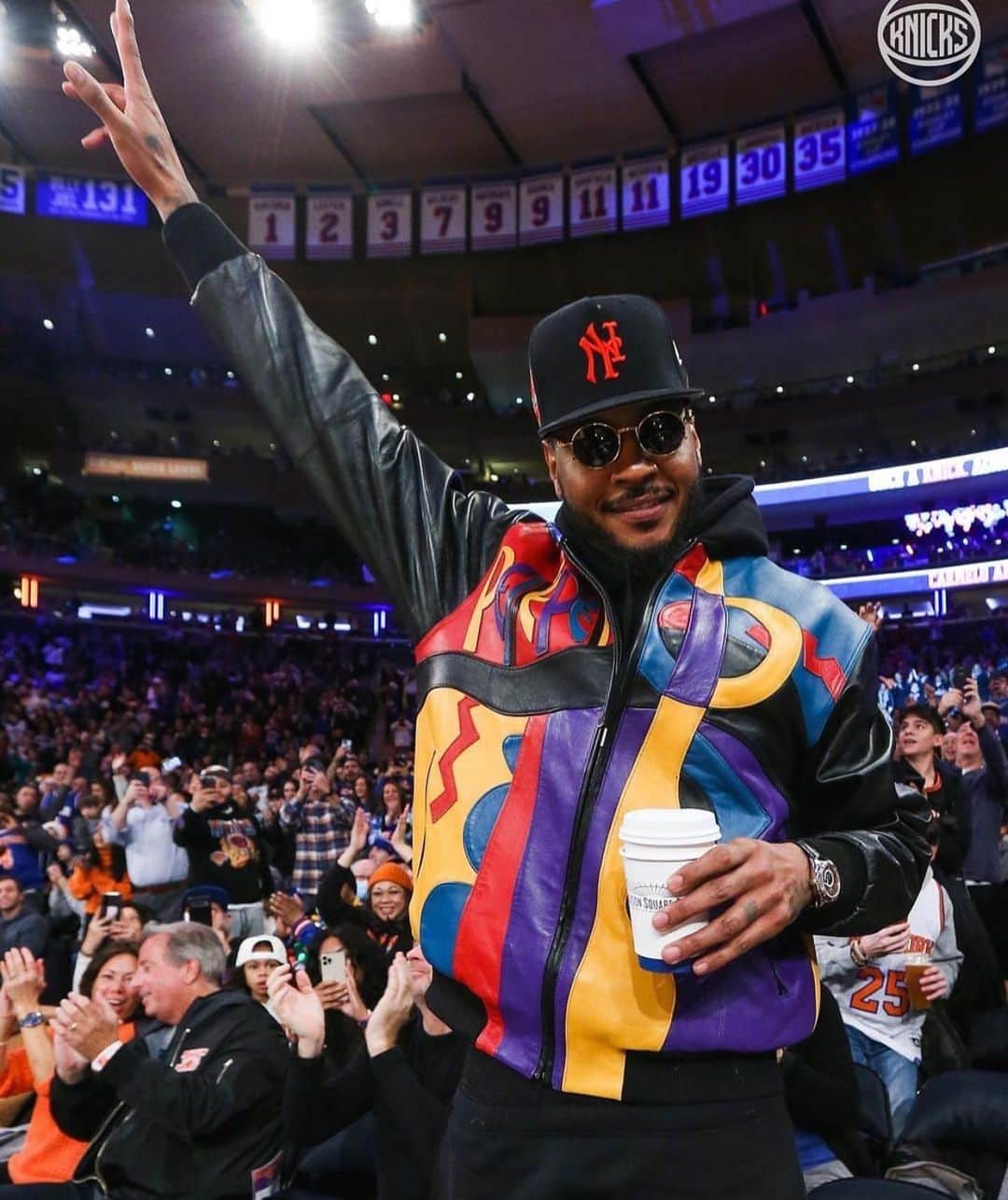 ペレペレのインスタグラム：「Carmelo Anthony Returns to NYC in Pelle Pelle」