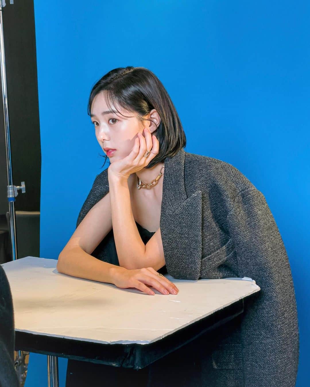 チェ・スビンのインスタグラム：「쨘💙✨」