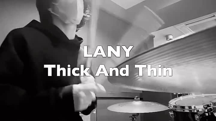 のインスタグラム：「LANY Thick And Thin #canopus  #zildjian  #lany」