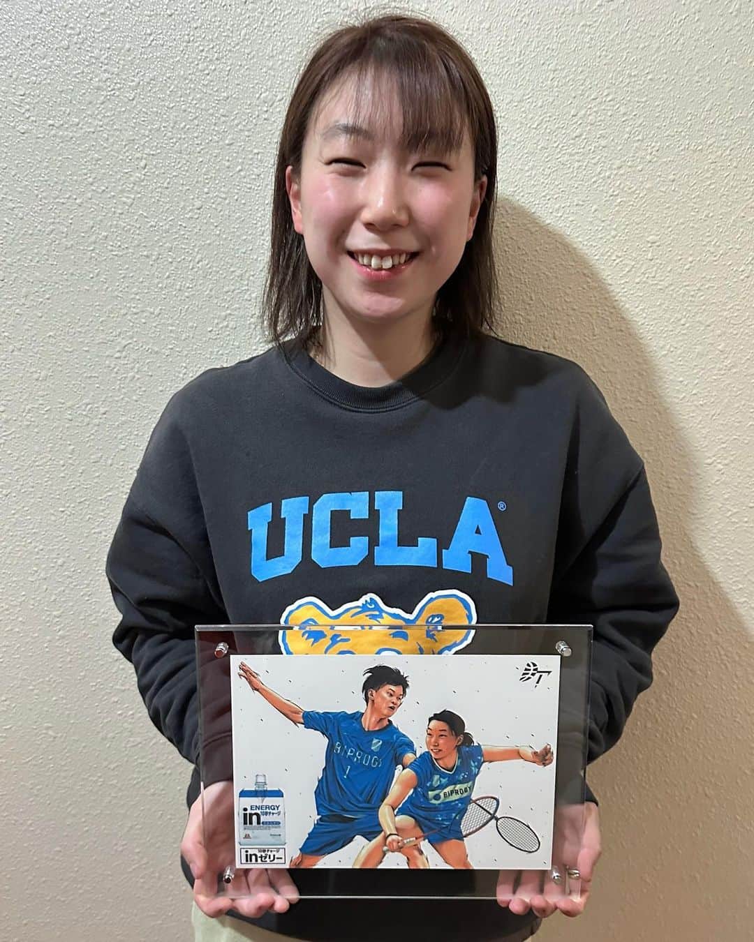 東野有紗のインスタグラム：「いつもお世話になっている森永製菓さんからワタガシのイラストをいただきました！✨ ありがとうございます！ @morinagatraininglab   #森永製菓 #in ゼリー #ワタガシ」
