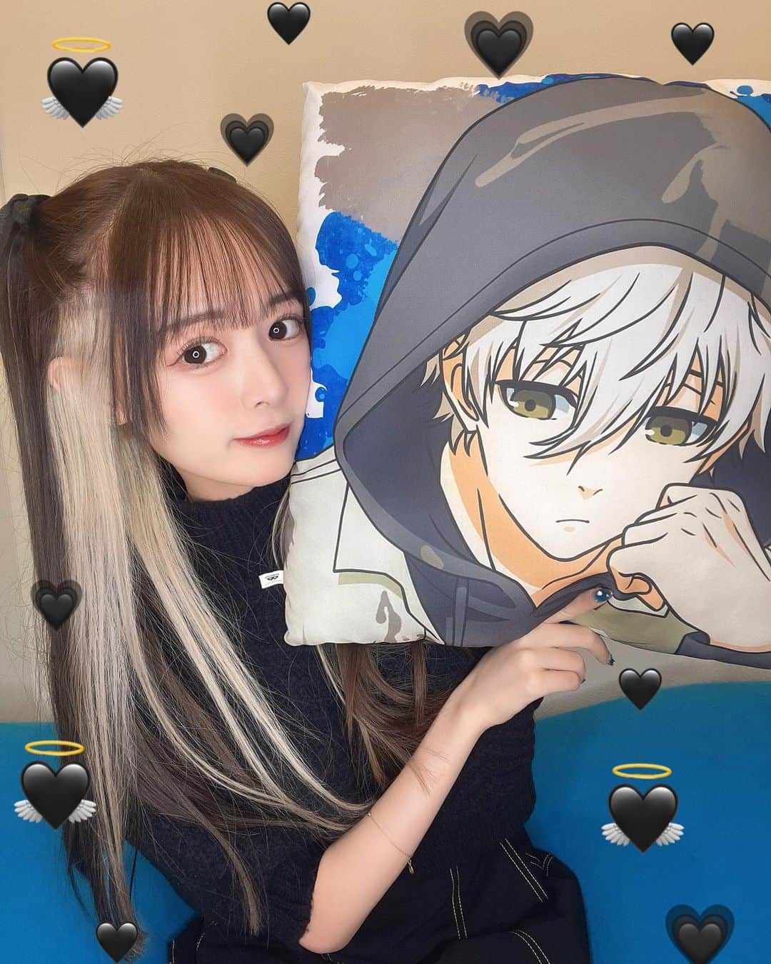 のインスタグラム：「.  .  .  末永く凪くんと髪色同じにします🖤  .  .  .  .  .  #ブルーロック #凪誠士郎  #凪  #サッカー #APEX女子  #ゲーム女子 #ポケカ女子  #自撮り  #bluerock  #nagi  #soccer  #apex #game #selfie  #instagood #followme  #셀카  #데일리  #좋아요」