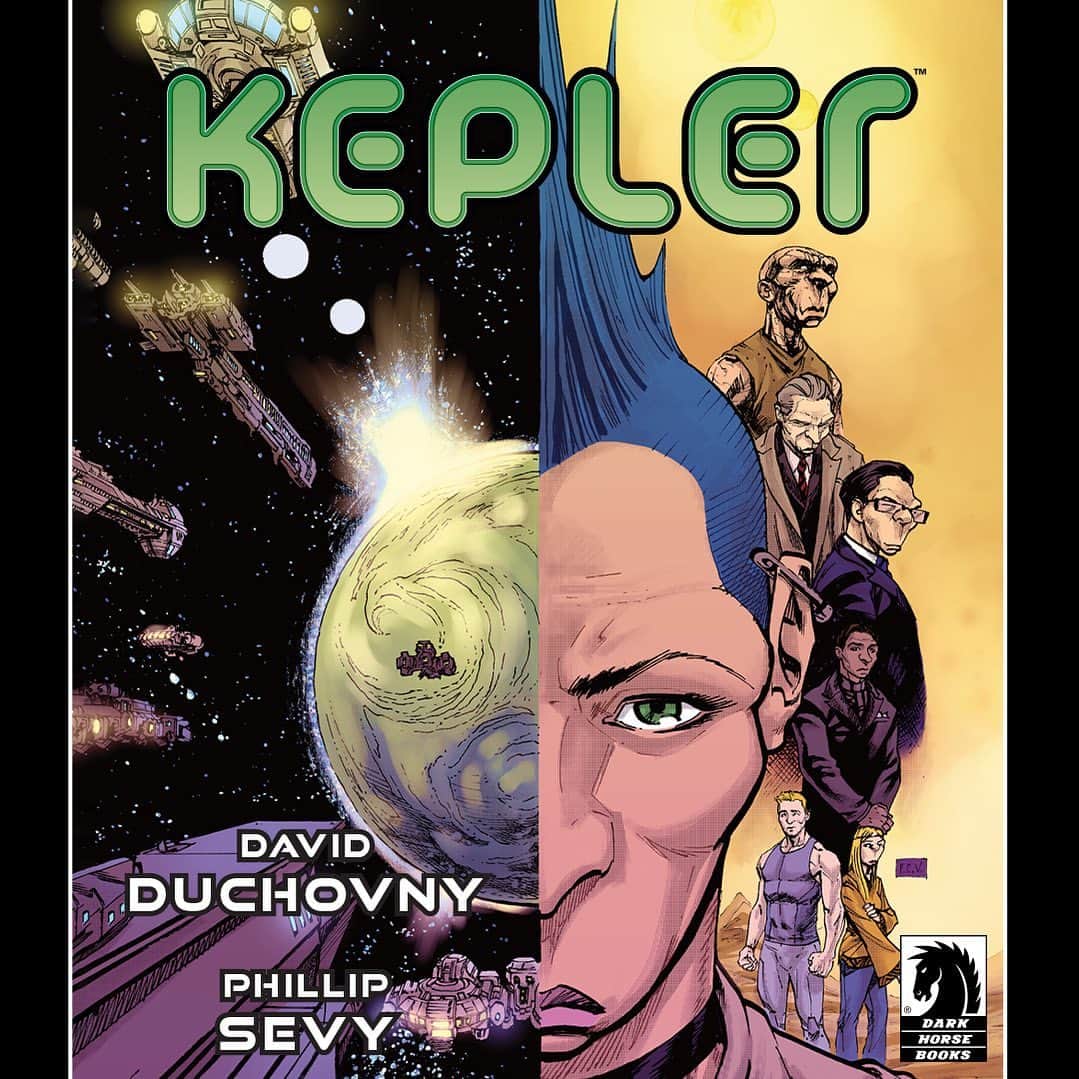 デイヴィッド・ドゥカヴニーのインスタグラム：「Kepler is available now wherever books are sold.  @phillipsevycomicart  @darkhorsecomics」
