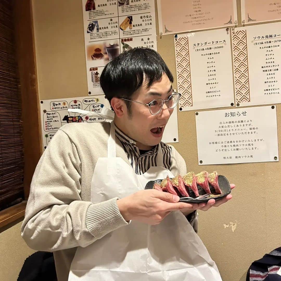佐伯元輝さんのインスタグラム写真 - (佐伯元輝Instagram)「最愛の牛タンを皆様にご紹介する私。  #ご紹介」12月28日 1時13分 - yasashii_saeki