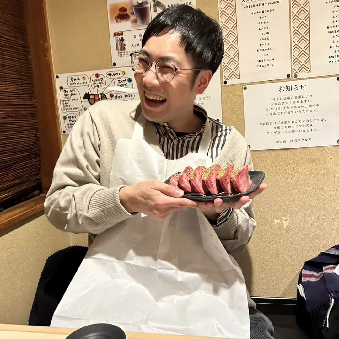 佐伯元輝さんのインスタグラム写真 - (佐伯元輝Instagram)「最愛の牛タンを皆様にご紹介する私。  #ご紹介」12月28日 1時13分 - yasashii_saeki