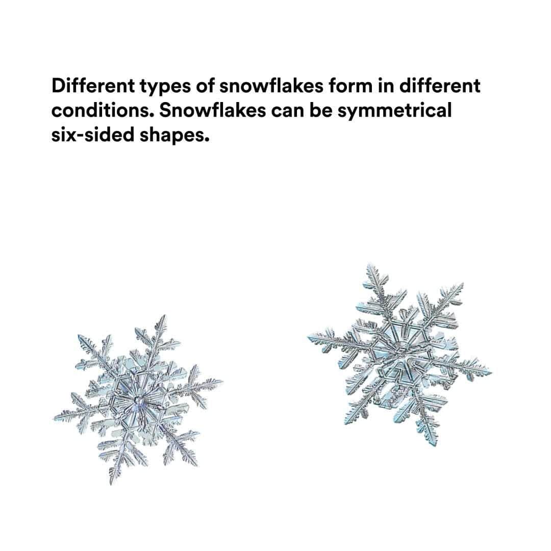 3M（スリーエム）のインスタグラム：「Learn how snowflakes are more than just frozen water droplets falling from the sky! ❄️Have you seen any snow this winter? Leave a comment below! ☃  #snowflakes #winter #snow」