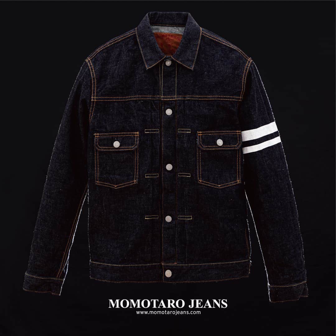 momotarojeansのインスタグラム：「. ARTICLE NO:2105SP NAME:15.7oz DEEPEST INDIGO TYPE 2nd DEMIM JACKET COLOR:INDIGO QUALITY:COTTON 100%」