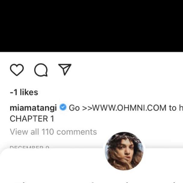 M.I.A.のインスタグラム：「How do you get -1 likes   ohmni.com see u there .」