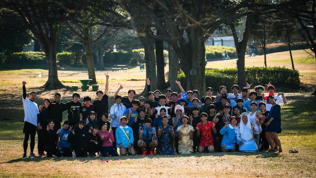 高野進のインスタグラム：「東海大学恒例の昭和の森合宿。今年も走り納め、速筋から遅筋まで使い果たし300m30本完走。」