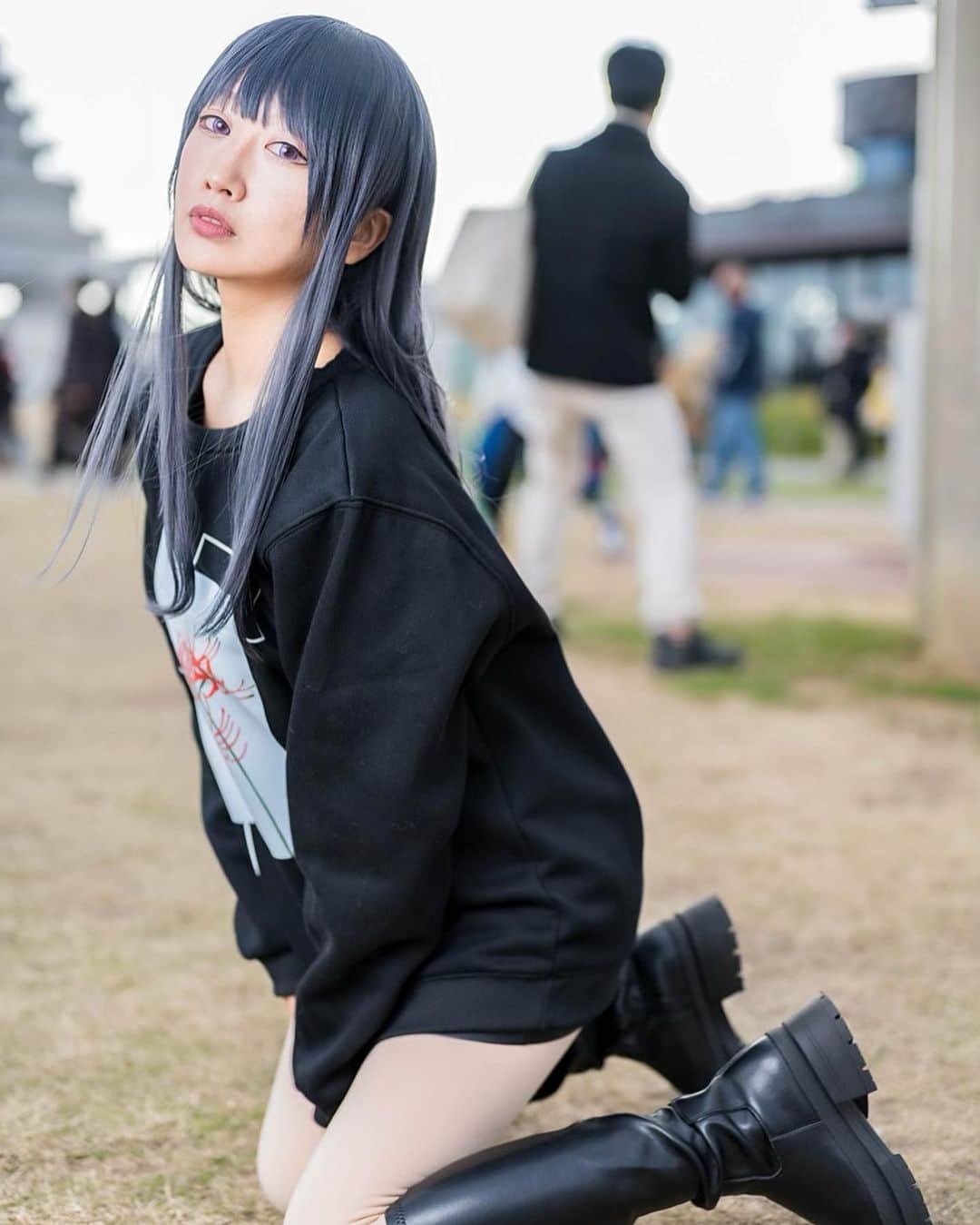 若月雅のインスタグラム：「. 12.10 inかみこす！ . 年内ラストイベント✨ 寒い中並んで撮影して下さって、本当にありがとうございました🙏✨ 毎回差し入れ下さる皆様、嬉しいです😊✨ 今年も沢山、若月を見つけてくださってありがとうございました！ 来年もマイペースにコス続けるので、よろしくお願いします(●´ω｀●) . . #コスプレ #リコリスリコイル #井上たきな　#アニメ #anime #kobe #cosplay  .」