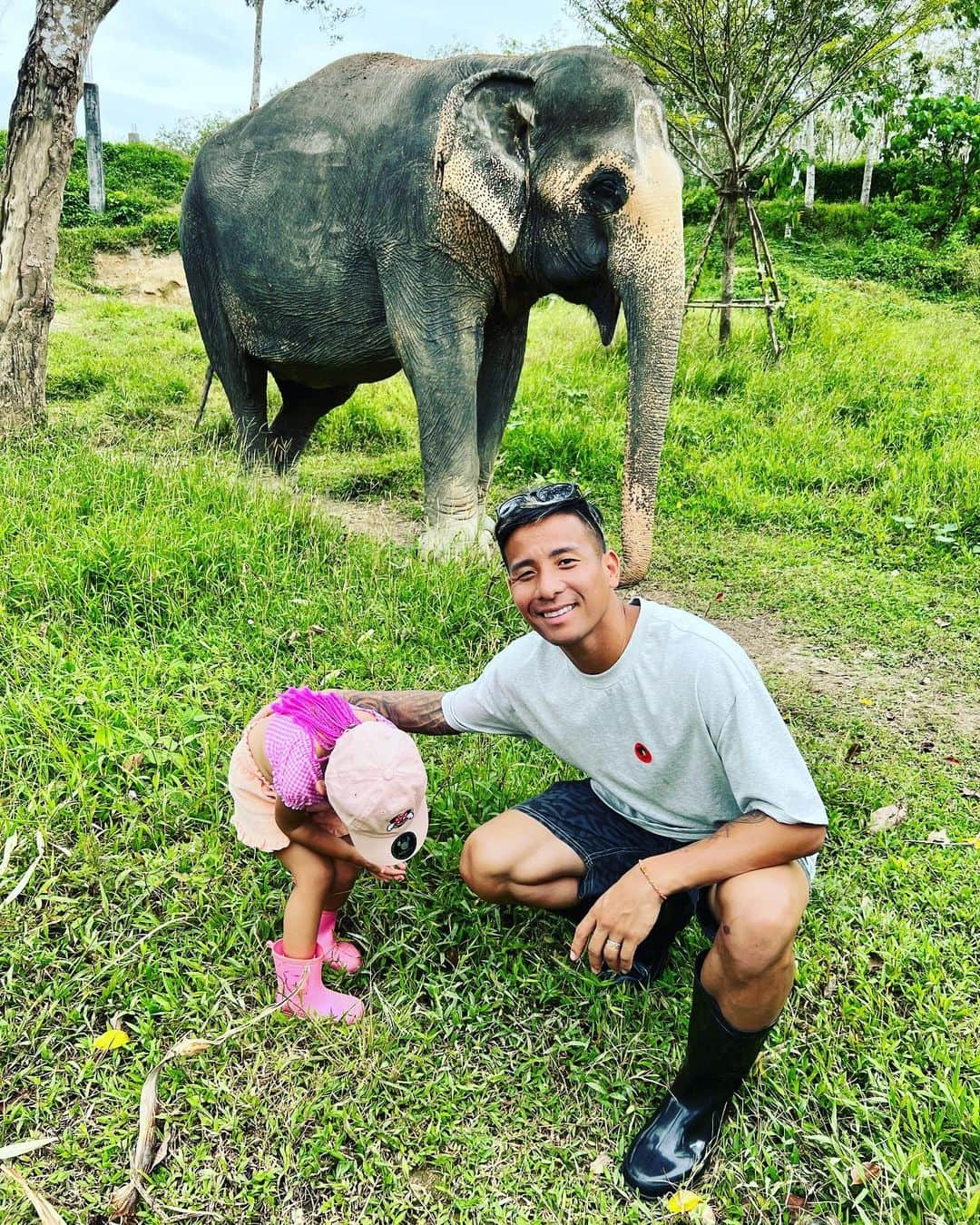 松田陸のインスタグラム：「またいきたいなー。 動物の大切さを改めて感じさせられた。  #phuket  #sanctuary」