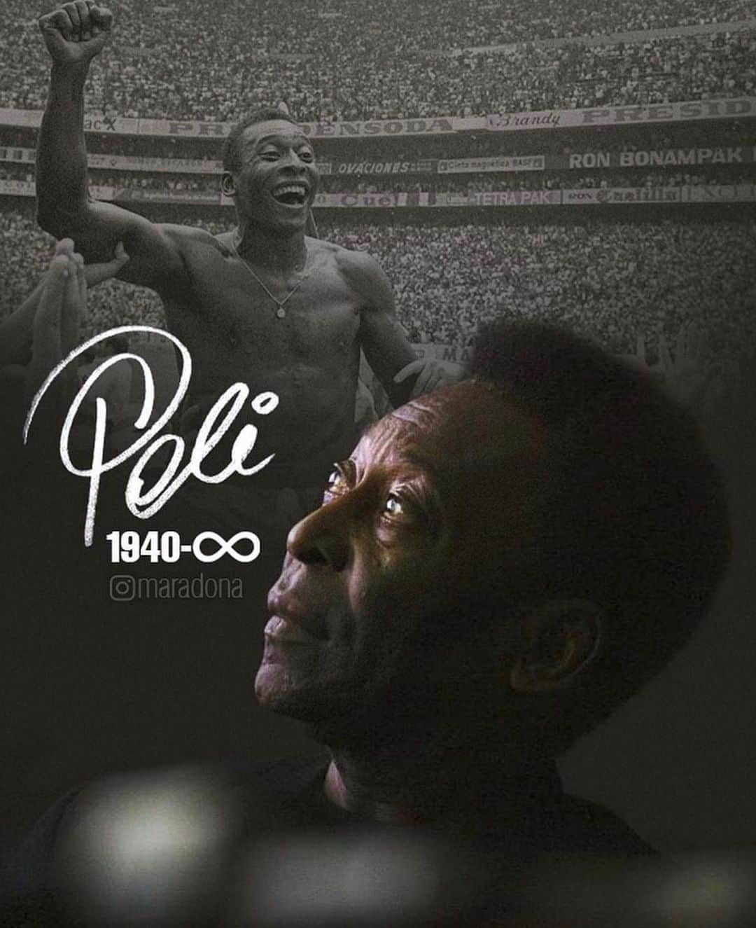 フェリペ・シウバさんのインスタグラム写真 - (フェリペ・シウバInstagram)「Somos o país do futebol graças a você Rei. Obrigado por tudo. Descanse em paz ETERNO👑🖤😢 #peleeterno #rei #descanseempazpele」12月30日 6時06分 - felipes