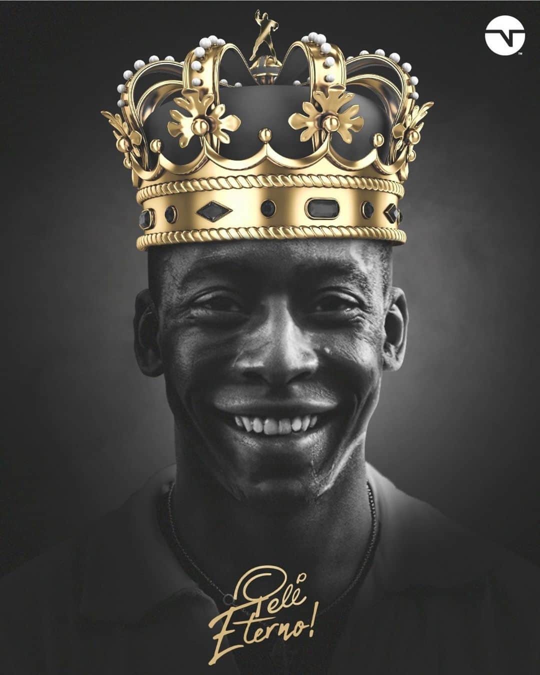 フェリペ・サンタナのインスタグラム：「Sou muito a favor de homenagens enquanto presente, enquanto vivo. Mas no caso de sua majestade isso é impossível de acontecer, sabe pq!? REI PELÉ, sua majestade é eterna.  Obrigado por ter nascido brasileiro, preto, ter vencido, transcendido, e principalmente, ter transformado nossa nação na maior potência do maior esporte do mundo, o futebol.  VIDA LONGA AO REI @pele 👑, VIDA LONGA AO MAIOR ATLETA DE TODOS OS TEMPOS.  Descanse em paz 🙏🏾👑🕊️.  #pele #futebol #hype #football #rei #king」