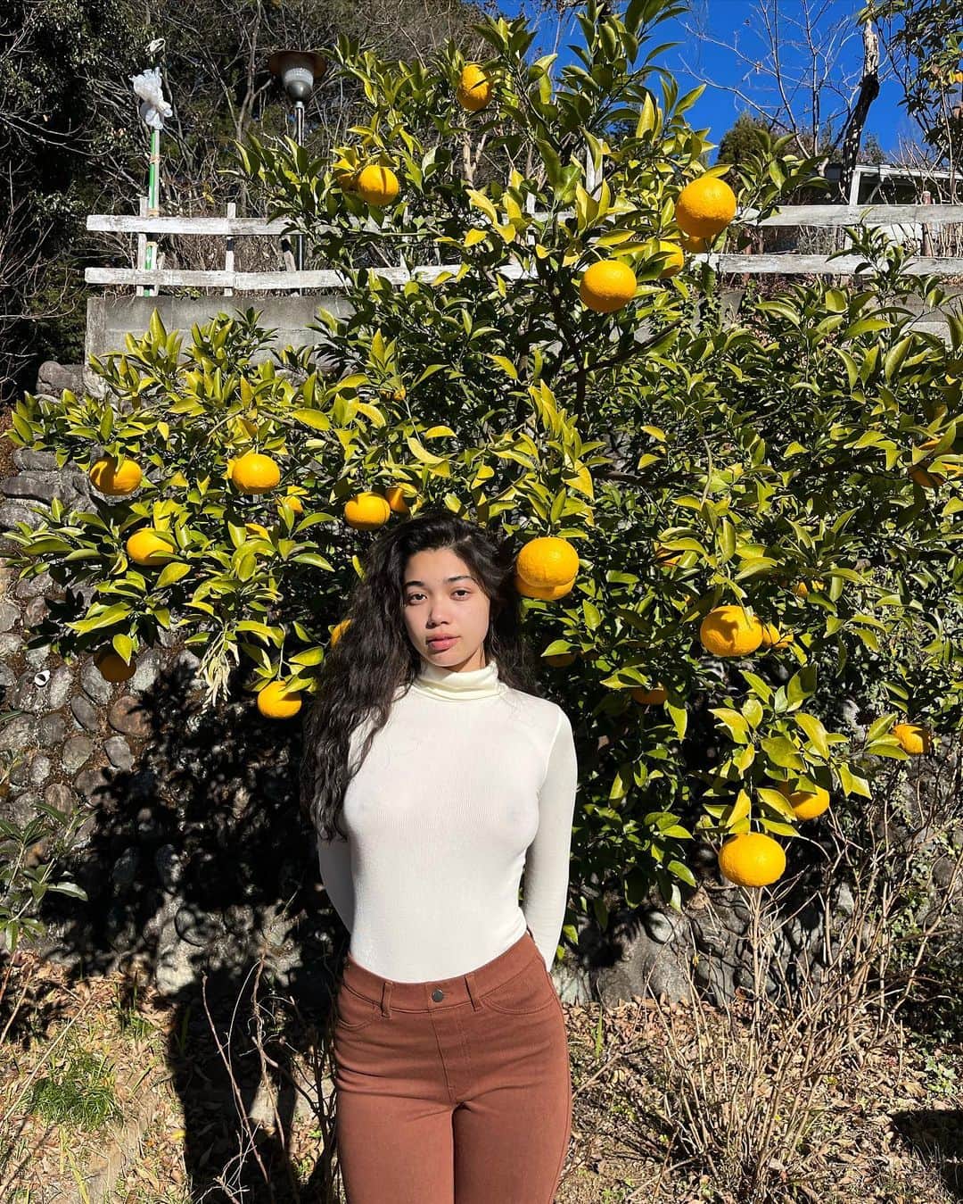 Mayuriのインスタグラム：「いい気持ち🍊」