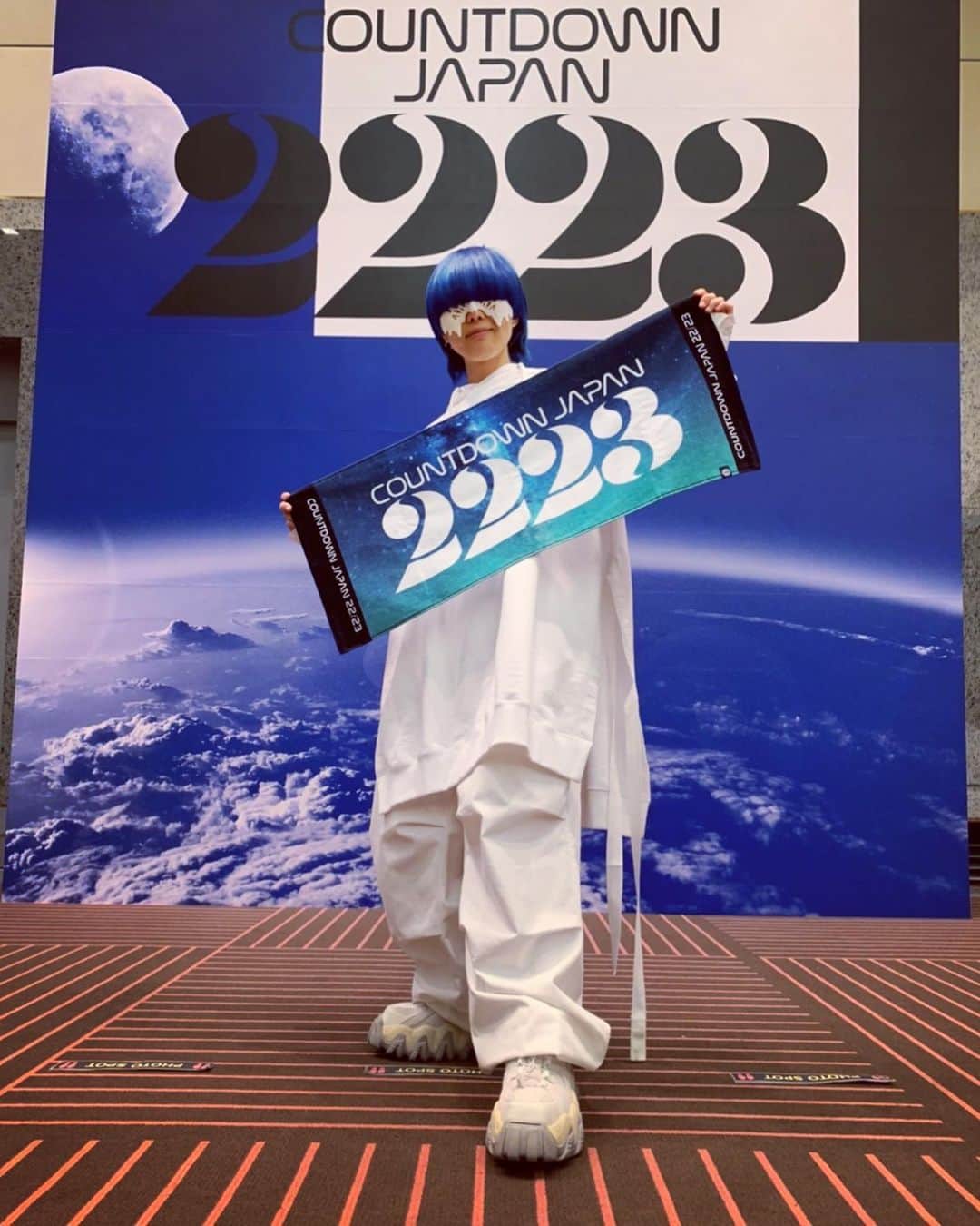 yamaのインスタグラム：「皆さま良いお年を  (アーティストエリアに プリクラあったよ) #cdj2223  #yama」