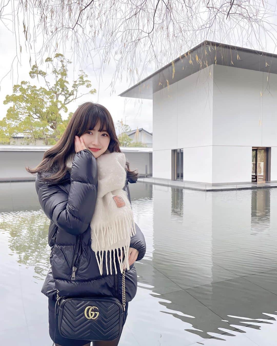 野地優奈のインスタグラム：「Kanazawa☃️ 　 　 　 　 🏛️ #鈴木大拙館  #suzukitaisetsukan  🌲🍵 #兼六園 #kenrokuen  #夕顔亭 🦀 #香箱蟹  #割烹ゆづる 🧖‍♀️ #香林居  #kourinkyo  #サウナ 🎨 #kamu #kamukanazawa  #TALISMANinthewoods #諏訪綾子 #contemporaryart  　 　 　 　 　 #金沢旅行#金沢グルメ  #石川旅行 #kanazawa  #kanazawatrip #pokemongo」