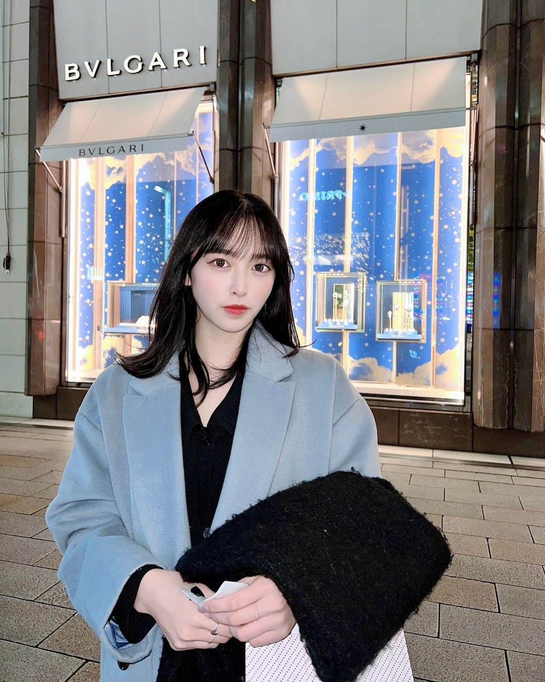 大槻りこのインスタグラム：「⋆。゜‎⋆゜.✩  . #instagood #fyp #foryou #selfie  #winter #illumination #銀座」