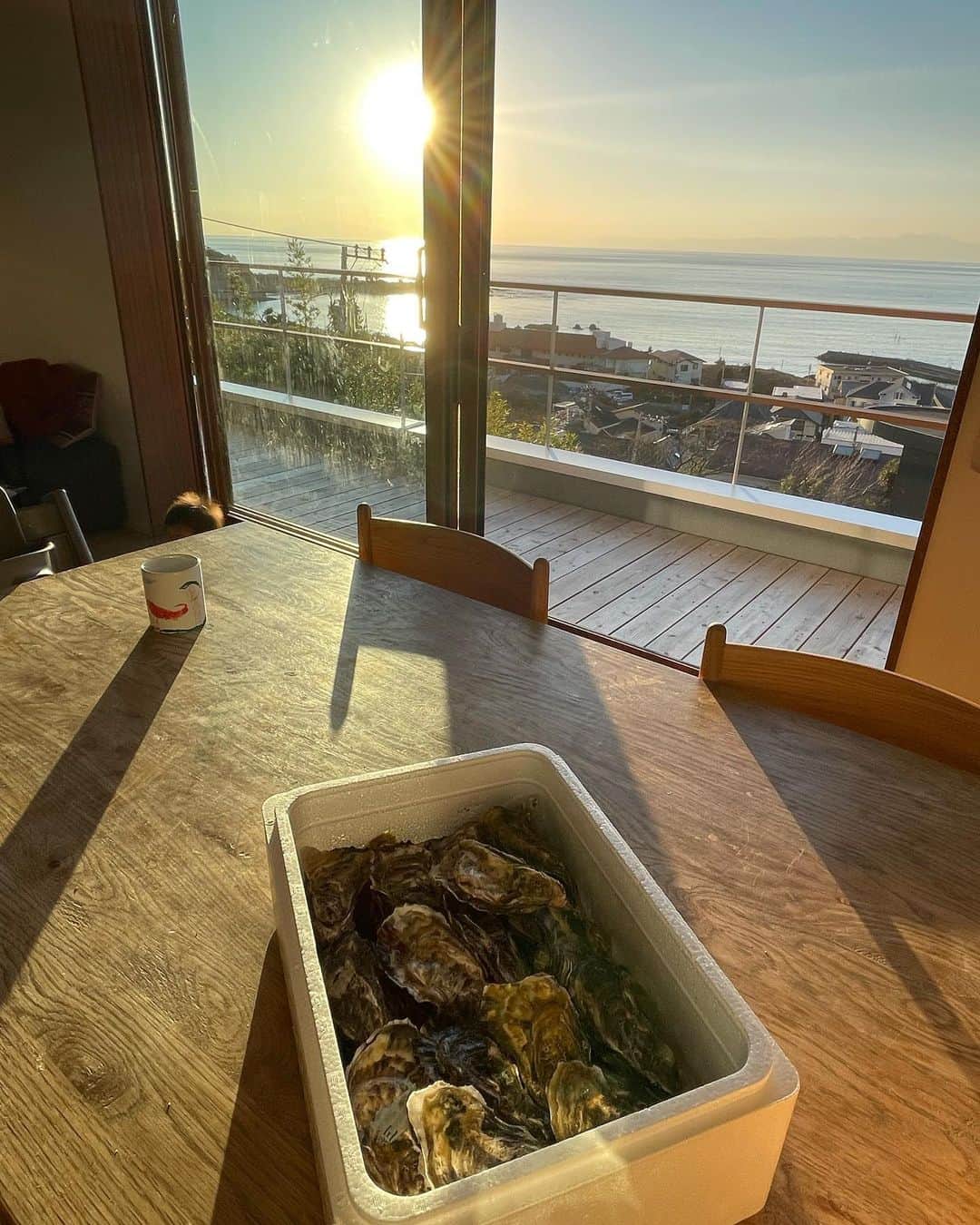 山川春奈さんのインスタグラム写真 - (山川春奈Instagram)「ずっと行きたかった @emiuto の 葉山にある新居にお邪魔しました！  大きな窓から見える海がキラキラ光り、夕陽が大きく見えるとても美しい場所でした。素敵過ぎるお家に一同テンションが高まりました！  @emiuto のお料理は毎回どれも素晴らしく、それだけで幸せな気持ちになります。えみちゃん本当にいつもありがとう✨  @forworkers_aya と @chikage1212 のお誕生日もお祝い出来たし美味しいものを食べ、年の瀬にとても楽しい会でした😆  お泊まりだったので、息子が産まれてから1番飲んだ日かもしれませんw  今日はあっという間に大晦日。皆さま年越し準備に忙しい頃ですね！  私も大掃除の仕上げと買い出しに行かねば🧹🫡」12月31日 9時16分 - anurah0511
