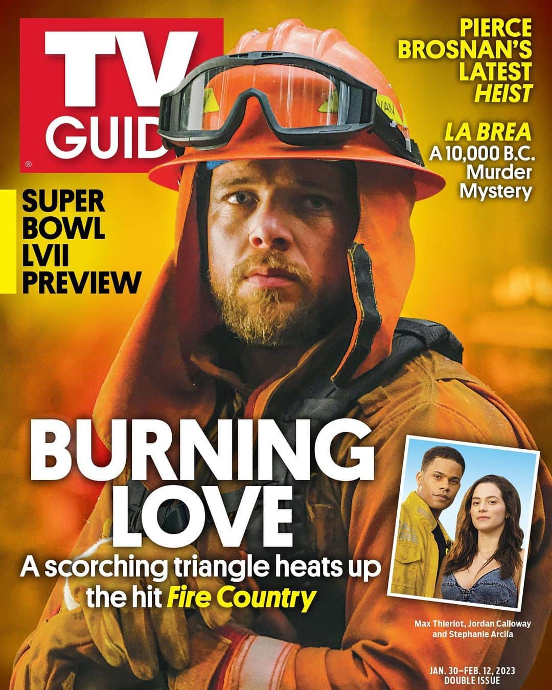 マックス・シエリオットのインスタグラム：「Wow. Thank you @tvguidemagazine for highlighting our show! @firecountrycbs fans…hope y’all are ready for tomorrow cause we’ve got one special episode airing after the AFC championship game!! I’ll just say this… it is EPIC!!! 🤯🔥」