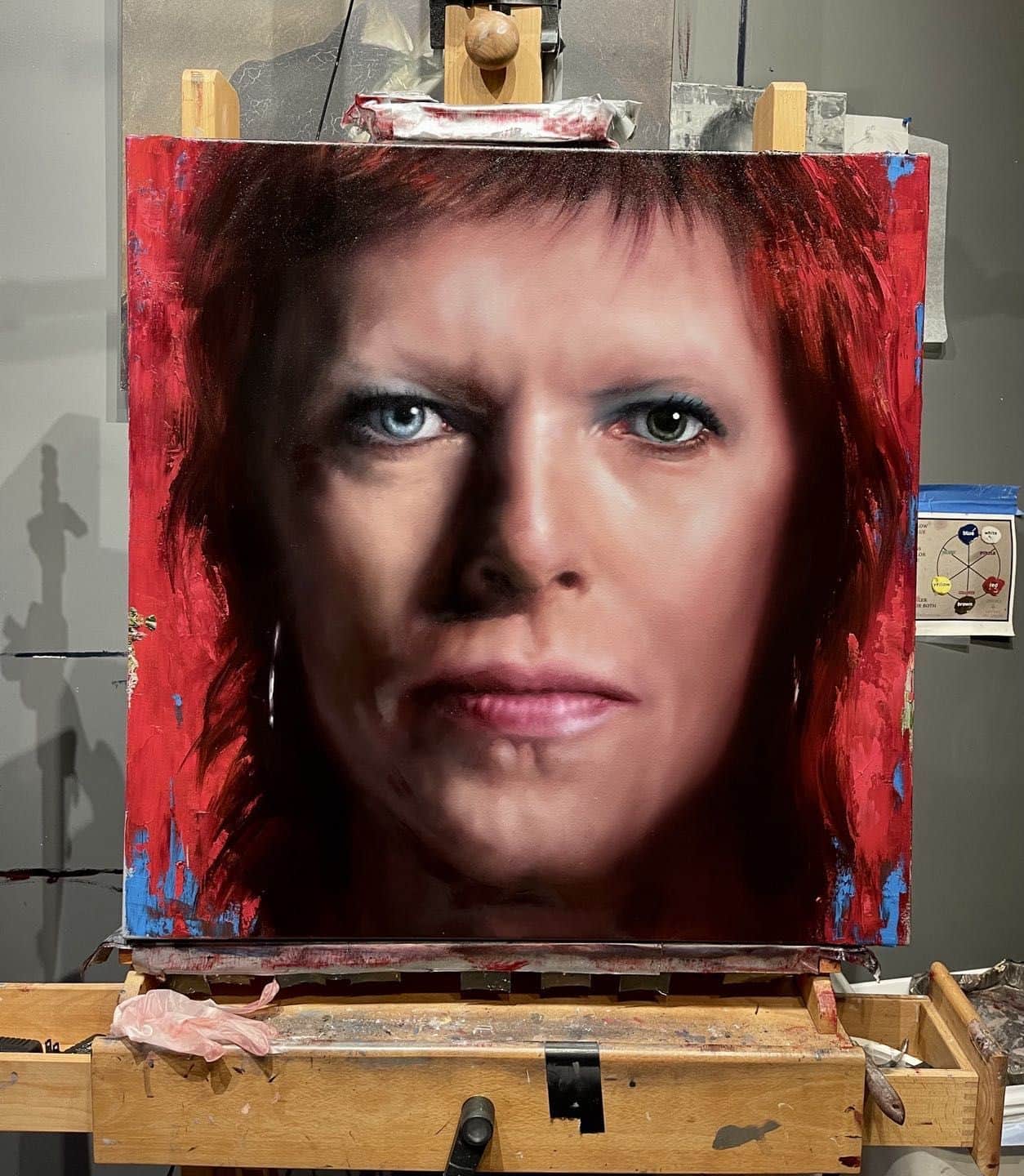 ヴィクター・ガーバーのインスタグラム：「@rainerarts A recent painting by Rainer that I think is amazing.」