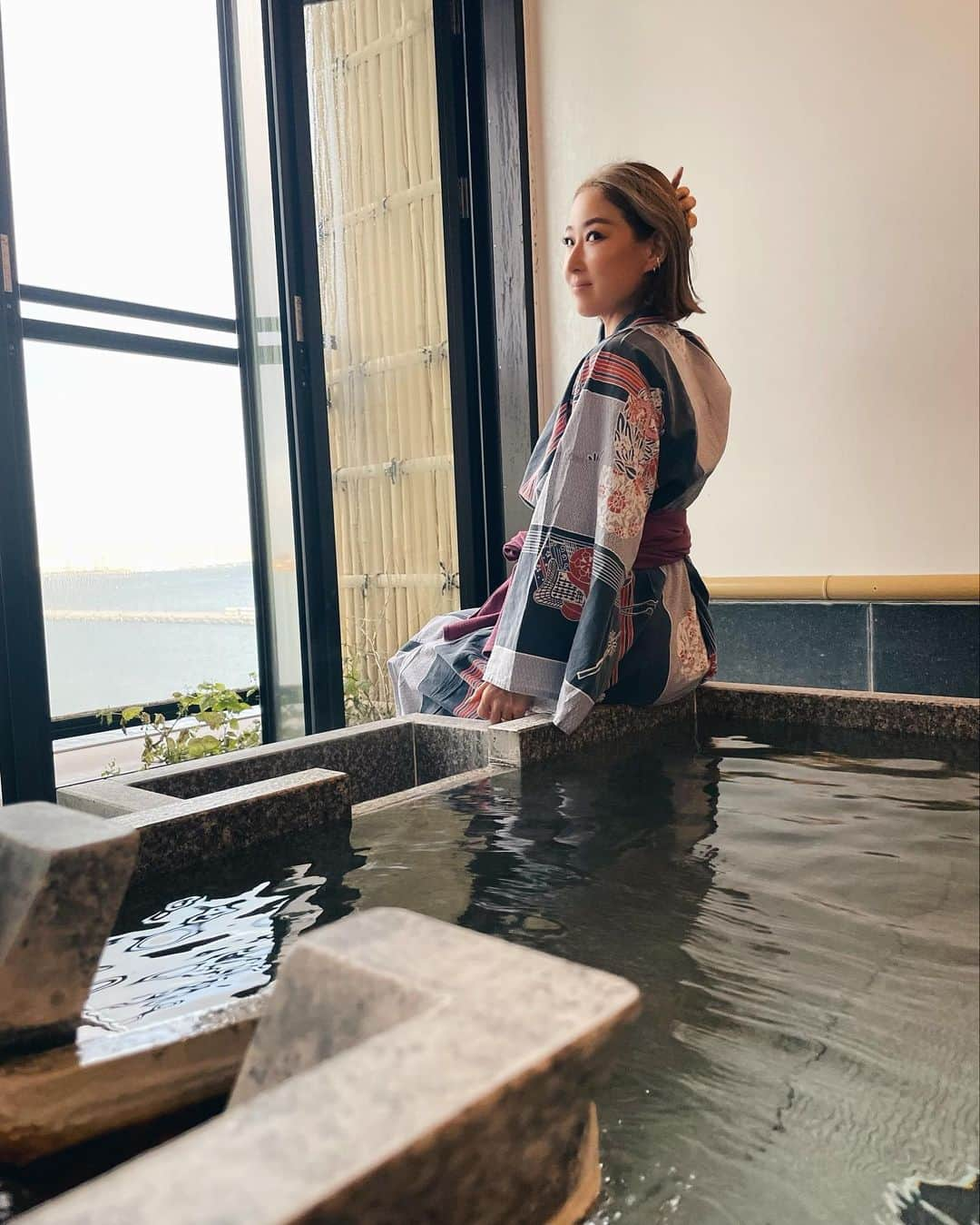 jyA-Me（ヤミー）のインスタグラム：「ONSEN B’day🎂🛀🏻💗 I’m so blessed 🙏🏽👨‍👩‍👦‍👦✨  #happybirthdaytome  #産んでくれてありがとうの日  #0124#20230124」