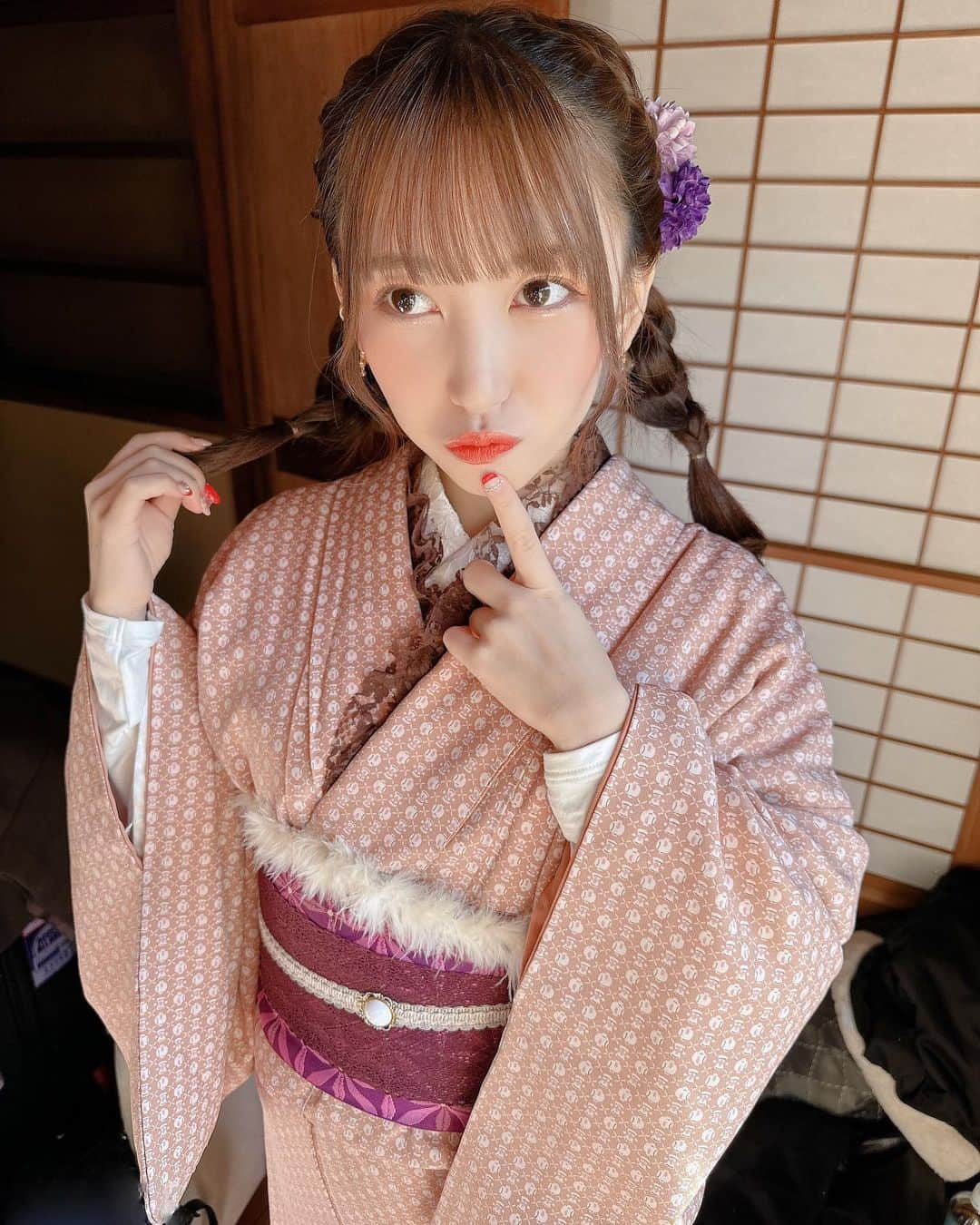 髙木由莉愛さんのインスタグラム写真 - (髙木由莉愛Instagram)「着物👘  #撮影会 #近代麻雀 #着物 #久しぶりの投稿 #編み込みアレンジ #アイドル #FESTIVE」1月25日 17時58分 - yuria_takaki