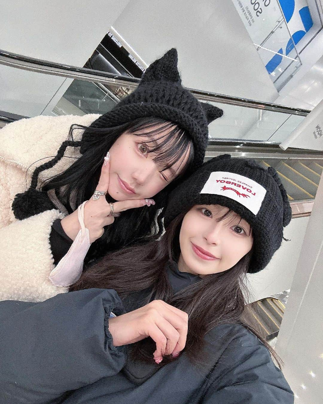 川崎ひかるさんのインスタグラム写真 - (川崎ひかるInstagram)「猫ちゃんズ🐈‍⬛❤︎ 韓国🇰🇷−１７℃🥶🥶」1月25日 18時28分 - hikaru._.1206