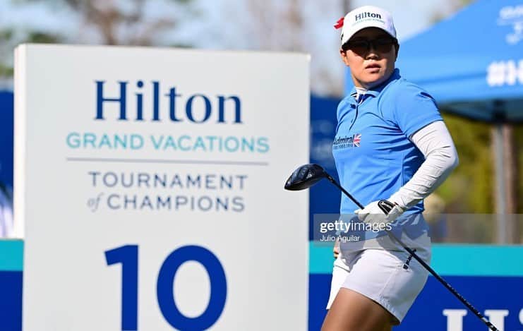 畑岡奈紗のインスタグラム：「Thank you @hiltongrandvacations for hosting  an amazing tournament! I had great experience  as a ambassador. And I really enjoyed to play with so many different celebrities!😊 I already excited to play again next year!  2023初戦応援ありがとうございました！ 5位でした。 沢山のセレブの方々と一緒に回れてとても楽しかったです！ 最終組だっただけに、悔しい部分の方が大きいですが、まずまずのスタートかとは思います🔥 少しオフを挟みますが、次戦に向けてトレーニングに励みます。」