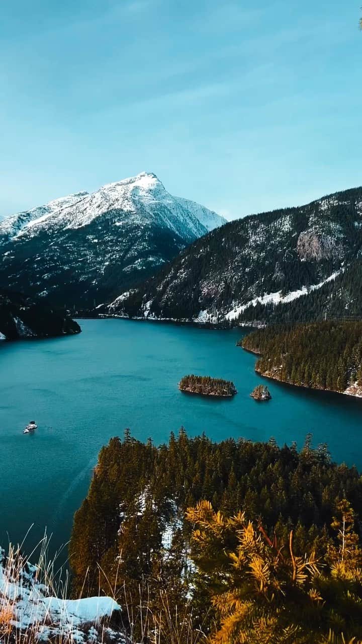 Cubby Grahamのインスタグラム：「❄️ First time visiting the #northcascades and it did not disappoint.」