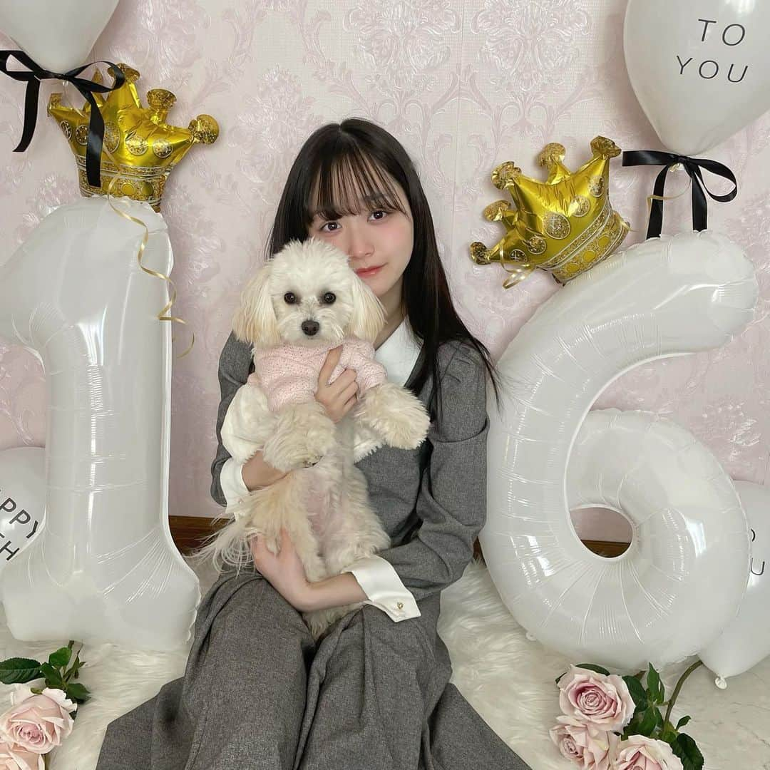 高木凜汐さんのインスタグラム写真 - (高木凜汐Instagram)「My Birthday🎂     ママが今年もお誕生日お祝いしてくれました♡♡ 今年はホワイトとゴールドとブラックでまとめたらしい👍🏻💞 わたしよりjkなままですww もなちゃんも一緒にお祝いしてくれたよ♡♡     今年のケーキは @louange_tokyo ！！！ 可愛すぎる( •̥-•̥ )♡♡   10代前半が終わって少しずつ大人に近づいてるのを実感するとちゃんと成長出来るかなって不安になる時があります。でも、まだ周りに頼りながらでもいいのかなとも思います！成人年齢が引き下がって大人になるのが少し早くなったけどそれまでは全力で子供でいる時間も大事なのかなって気持ちです！ 16歳も素敵な1年にします！ みんなよろしくね🫶🏻    #birthday  #birthdayparty  #16th  #07」1月26日 19時17分 - rio_0126_