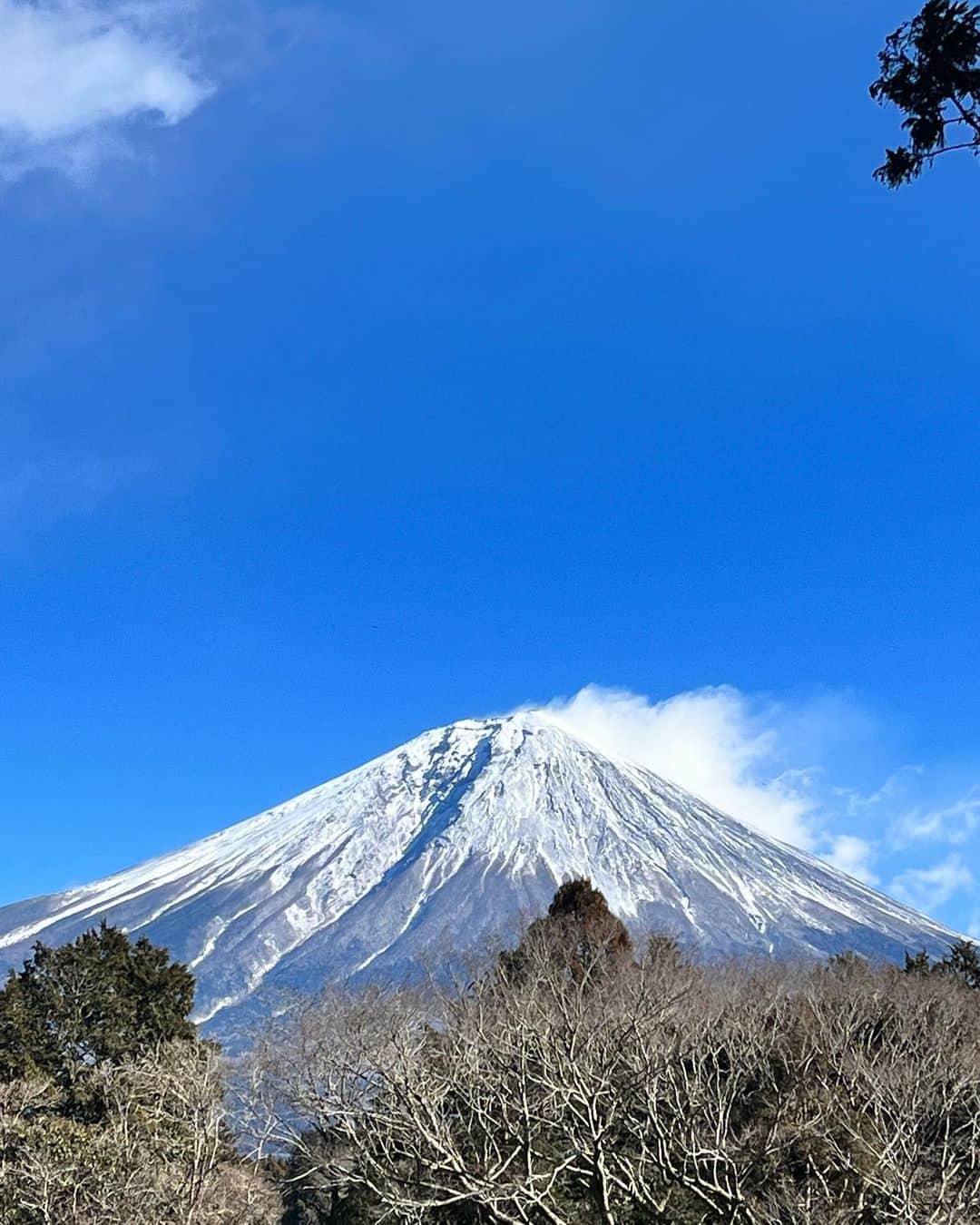 のインスタグラム：「空気も澄んでいてとても癒された時間🗻 素敵な場所で撮影できた思い出。」