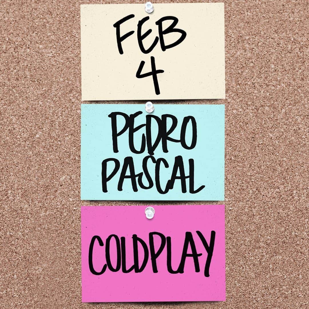 ペドロ・パスカルさんのインスタグラム写真 - (ペドロ・パスカルInstagram)「#SNL #Coldplay Feb. 4 💀」1月27日 3時14分 - pascalispunk