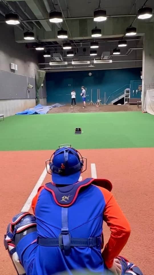 千賀滉大のインスタグラム：「#LGM #メッツのブルペンキャッチャーの方 #フレーミング楽しみ」