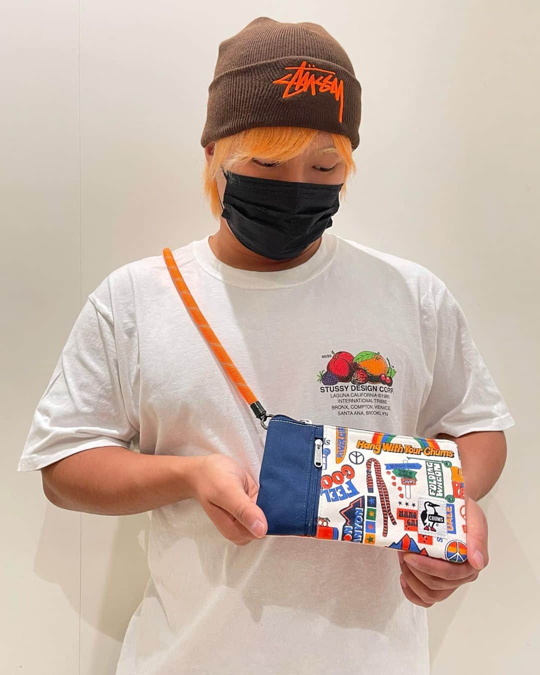 下村大樹のインスタグラム：「#stussy × #chums ×#オレンジ」