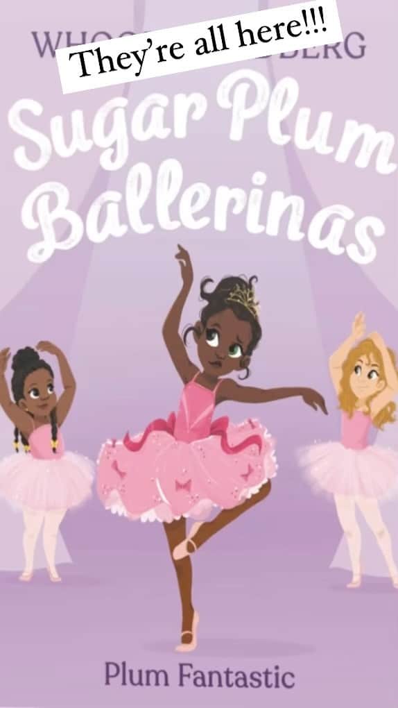 ウーピー・ゴールドバーグのインスタグラム：「All six newly designed covers for The Sugar Plum Ballerinas are available now. @littlebrownyoungreaders  #sugarplumballerinas #plumfantastic #toeshoetrouble #perfectlyprima #tutumanyproblems #dancingdiva #sugarplumstotherescue」