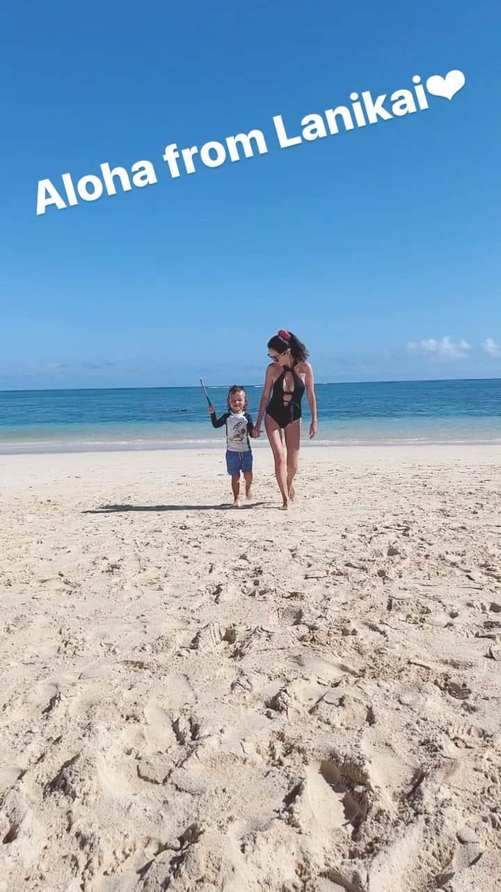 春名愛海のインスタグラム：「The day in Lanikai ❤︎ . . .」