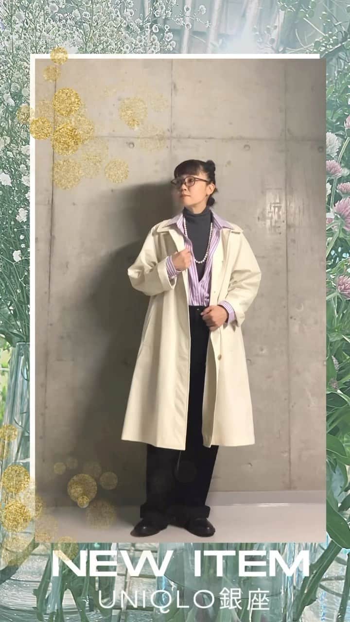 ユニクロ 銀座店のインスタグラム：「"UNIQLO銀座店スタッフより  新作オススメコーディネートのご紹介②❤️  オールシーズン使えるコットンバギーパンツ！サイズUPであえてゆったり見えるスタイリングに♡ 柔らかい素材で大人気のジャージータートルネックTは張り感のあるシャツできちんと感を演出✨  冬春のスタイリングにUNIQLOのや小物をぜひ取り入れてみてください☺️  #ユニクロ#UNIQLOコレクション#LifeWear #春コレクション#UNIQLOおすすめ#UNIQLO#UNIQLOコーデ#ユニクロ#UNIQLO銀座店#銀座#旗艦店#銀座店オススメ#高身長コーデ#新作#冬春おすすめ#シャツワンピース#コットンバギーパンツ #シンプルコーデ#骨格ストレート #骨格ナチュラル#GINZA#キレイめコーデ#キレイ目カジュアルコーデ#スカートコーデ#lifecolours#ginza#冬春コーデ #着回しコーデ#Stylehint #ユニクロカラー"」