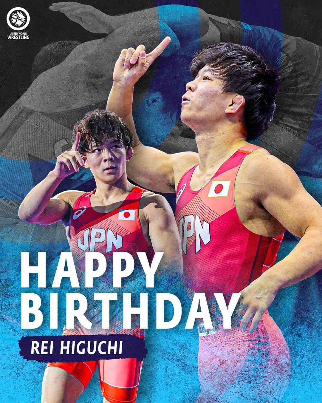 樋口黎のインスタグラム：「Happy Birthday, 🌍🥇 @reihiguchi0128 🇯🇵.  @japanwrestling | #TheHomeOfWrestling」