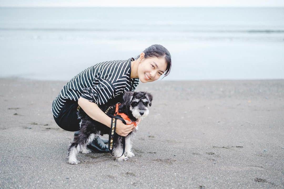 のインスタグラム：「・  お殿さま、本日一歳になりました〜✨✨✨  シュナウザーなので、筋肉モリモリなおトノさん。  いっぱい走って、たくさん眠って、毎日喋って喋って忙しそうにしているおトノさん。  健康でいられるように私も頑張ります💪  You changed my world 🎉  photo by @ayaka.yashiro   #ミニチュアシュナウザー #ミニシュナ #ミニシュナスタグラム #犬のいる暮らし #いぬすたぐらむ #いぬ  #シュナウザー #湘南 #湘南ライフ」