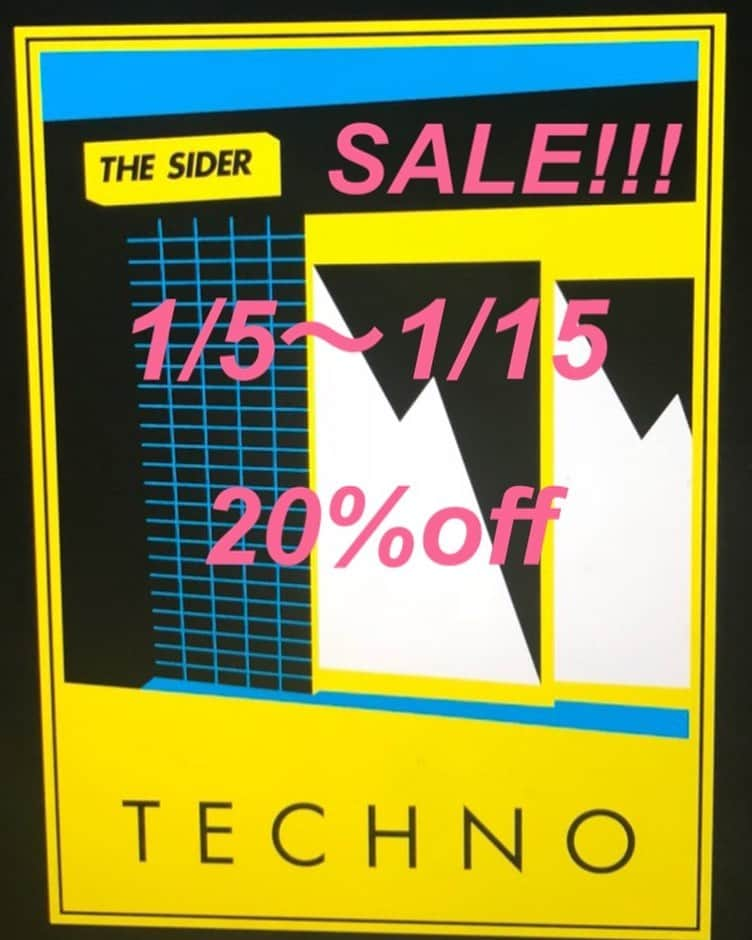 THE SIDERのインスタグラム：「今日から営業再開です  古着全品20%off」