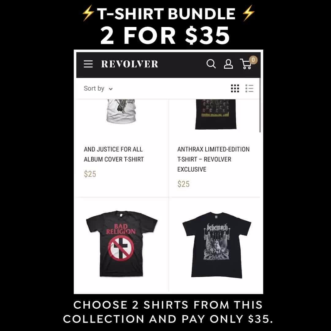 Revolverのインスタグラム：「⚡️Choose 2 Shirts From This Collection And Pay Only $35.   👁️Ends Midnight 1/8 @ Midnight Pst. 🔗 Link in bio」