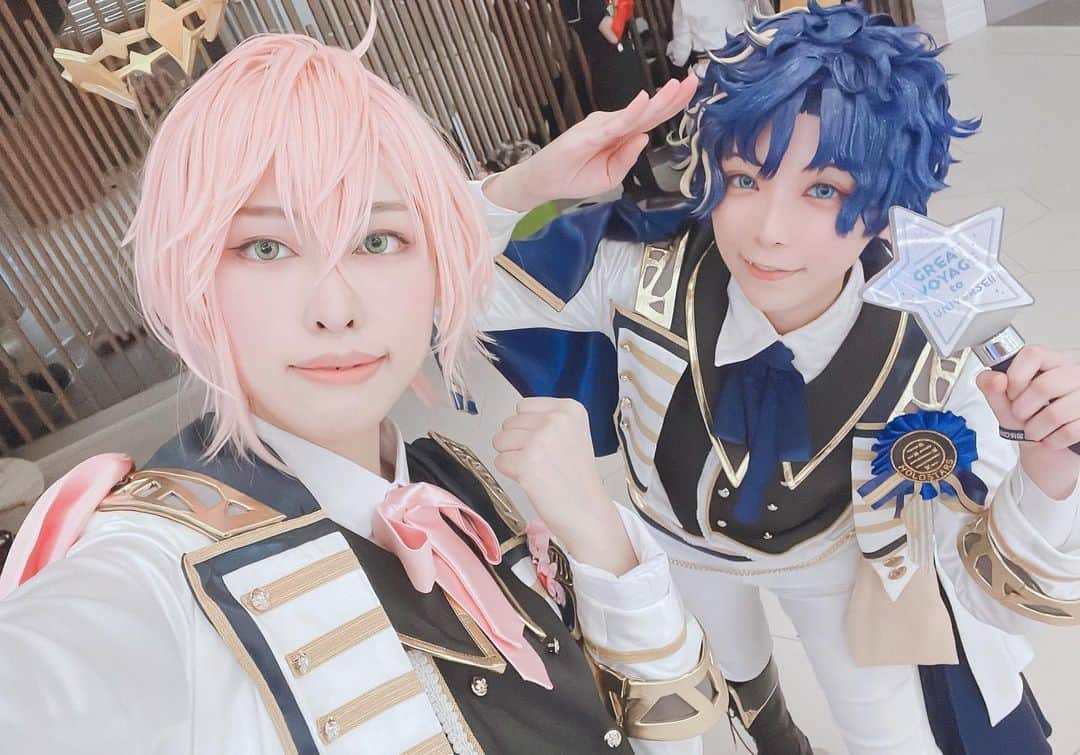 小桃のインスタグラム：「[補~回港時參加活動✨]2️⃣  最後～ さかな～🐟（看不到啦  #アステルレダ #アステル #astelleda #astel #律可 #rikka #ホロスターズ #holostars #holostarscosplay #cosplay #コスプレ #ホロスターズ好きな人と繋がりたい #ホロライブプロダクション #rainbowgala」